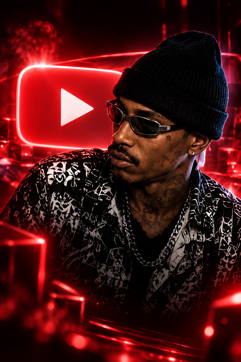 Buiuzeira em uma composição visual do canal oficial no YouTube
